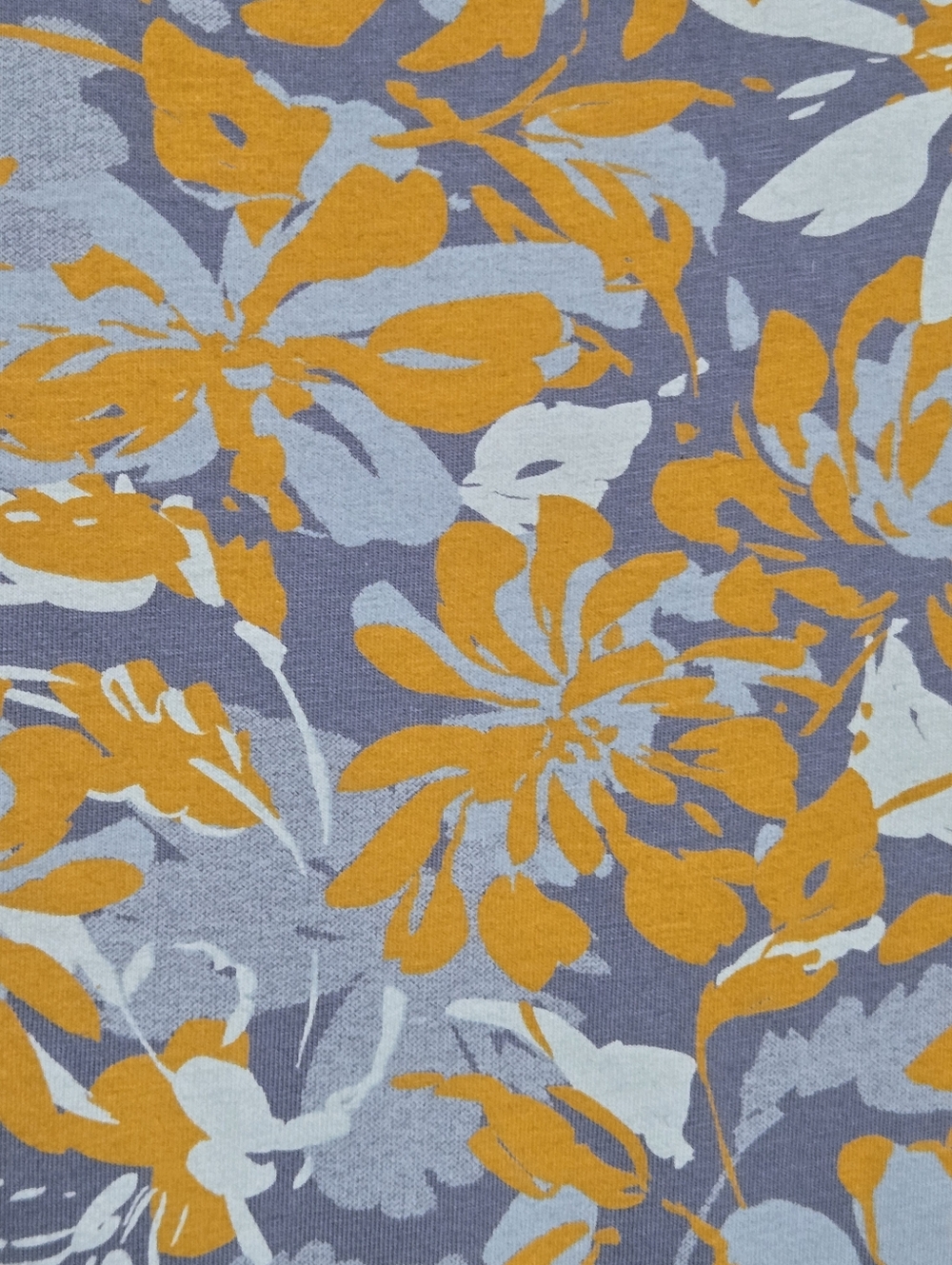 Pact Scarlett Open-Back Midi Dress Mustard Yellow & Blue Floral Pattern Sz M - Picture 9 of 9